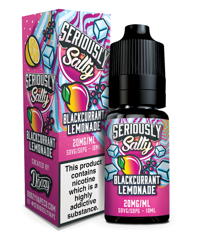 Blackcurrant Lemonade Nic Salt e-liquid by Seriously Salty 10ml