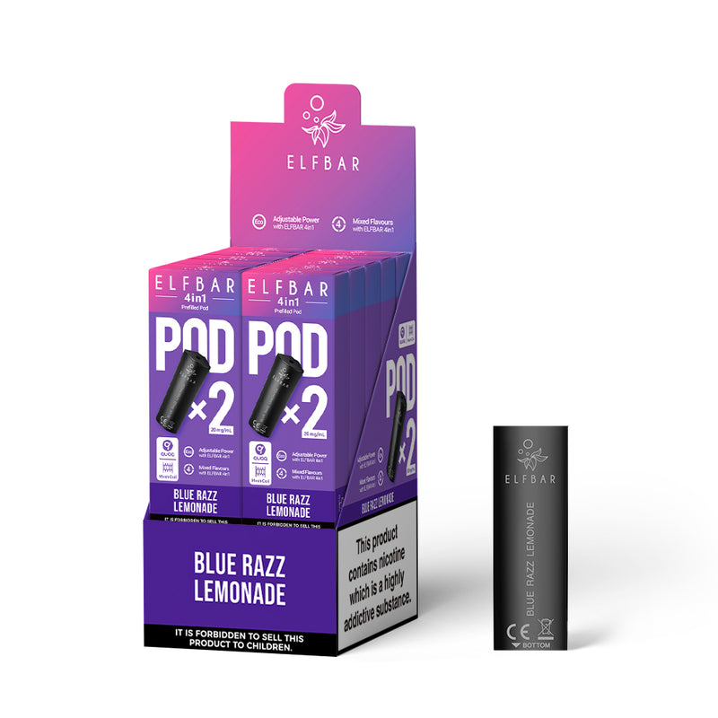 ELFBAR 4in1 Prefilled Pod (double pods pack) Blue Razz Lemonade