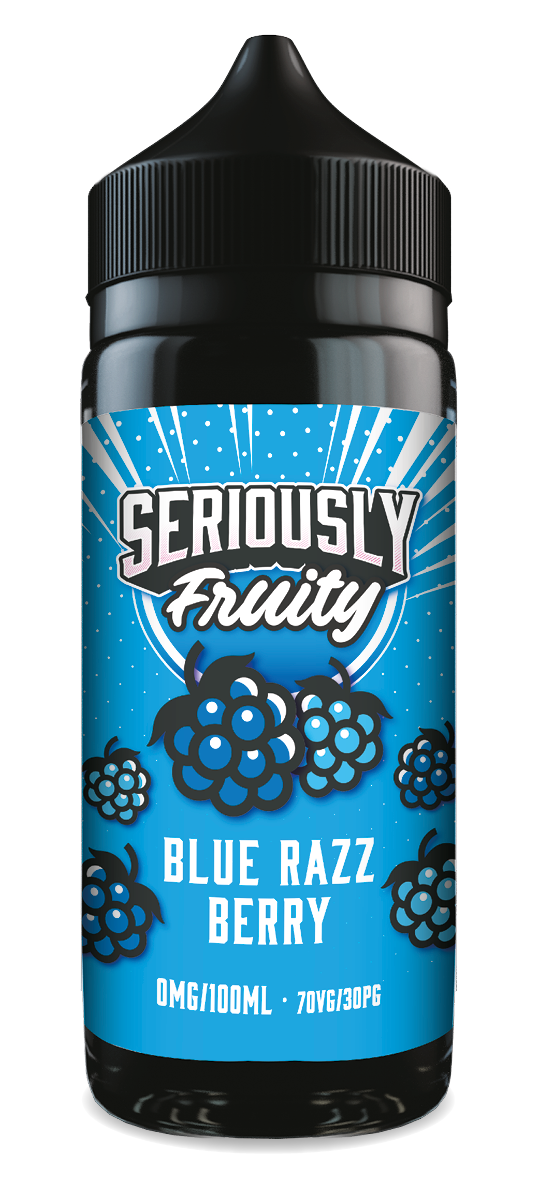 Blue Razz Berry Shortfill e-liquid by Doozy Vape Seriously Fruity 100ml