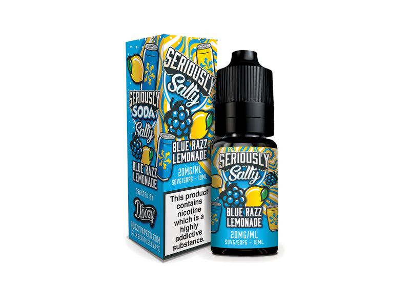 Blue Razz Lemonade Nic Salt e-liquid 20mg by Seriously Soda 10ml