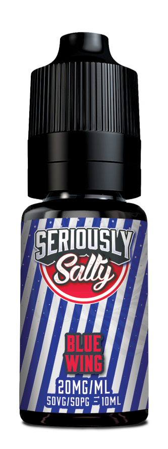 Blue Wing Nic Salt e-liquid 20mg by Seriously Soda 10ml