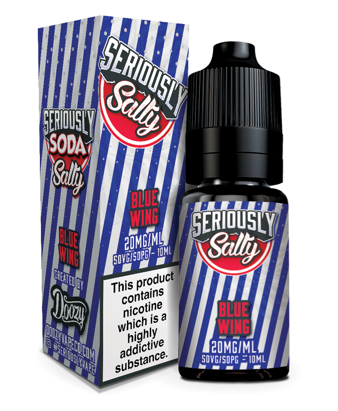 Blue Wing Nic Salt e-liquid 20mg by Seriously Soda 10ml