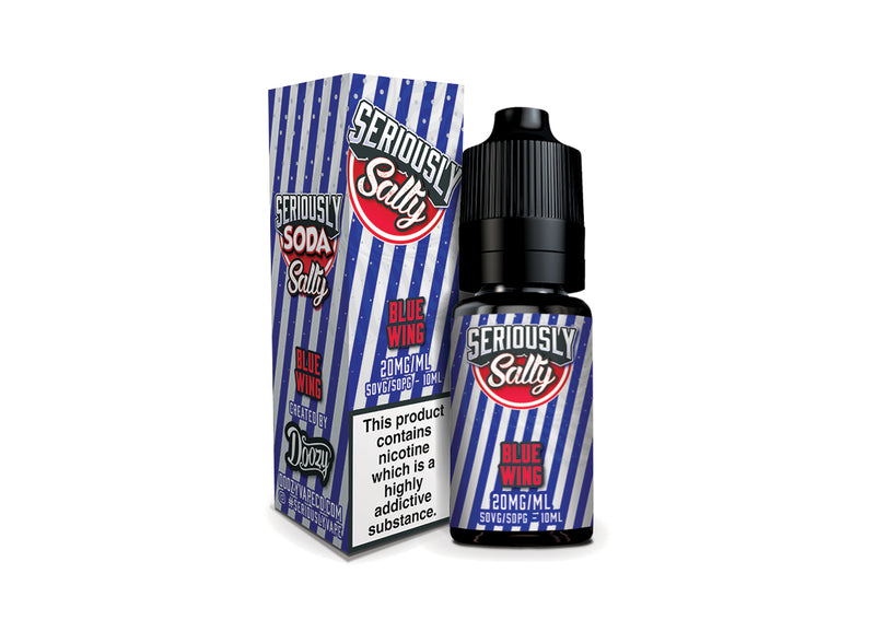 Blue Wing Nic Salt e-liquid 20mg by Seriously Soda 10ml