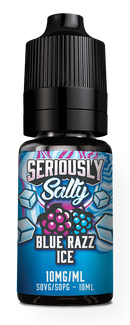 Blue Razz Ice Nic Salt e-liquid by Seriously Salty 10ml