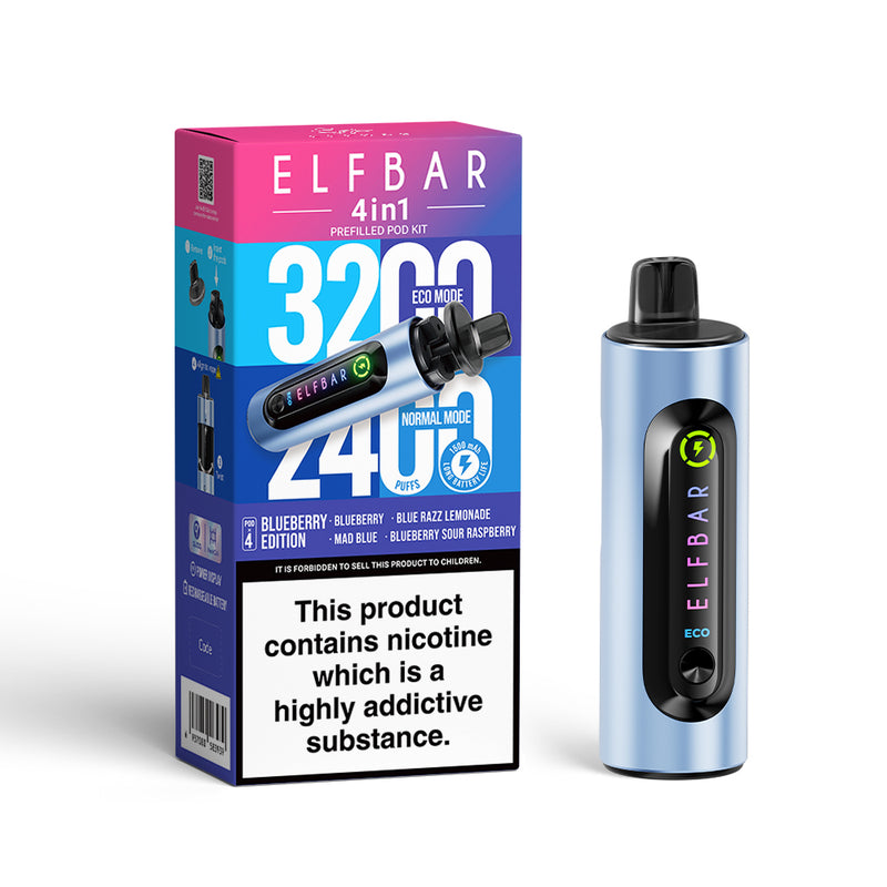 ELFBAR 4in1 Prefilled Pod Kit (UK) Blueberry-Edition