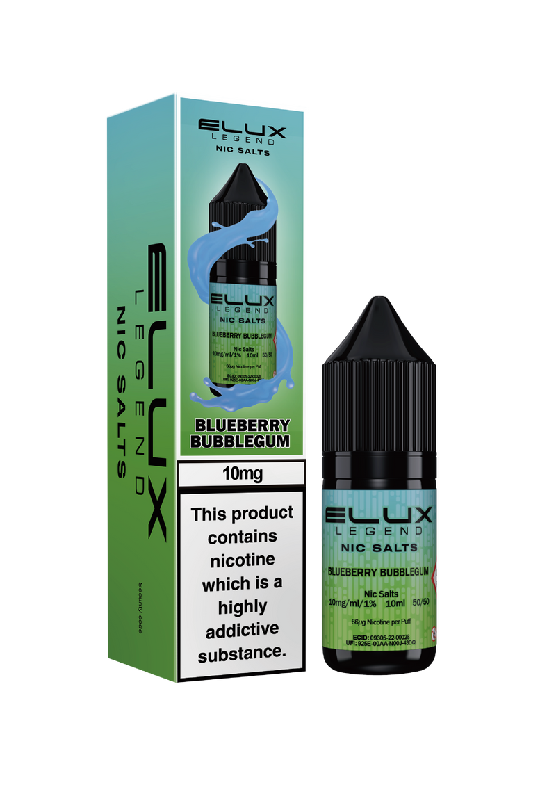 Elux Legend Blueberry Bubblegum Nic Salt