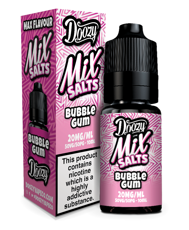 Bubblegum Nic Salt e-liquid 20mg by Doozy Mix Salts 10ml