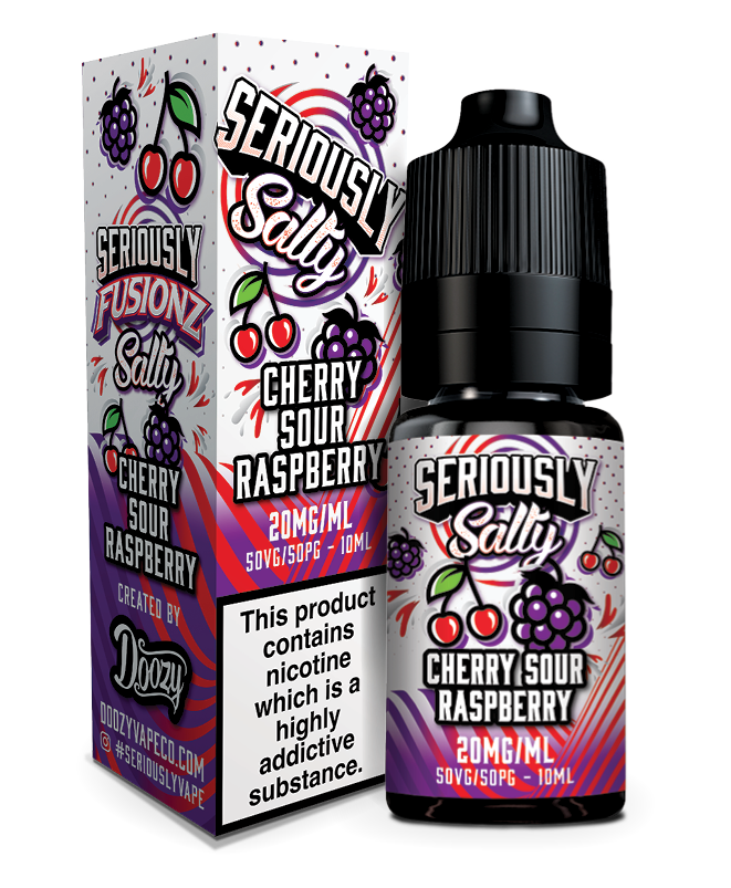 Cherry Sour Raspberry Nic Salt e-liquid by Seriously Fusionz 10ml