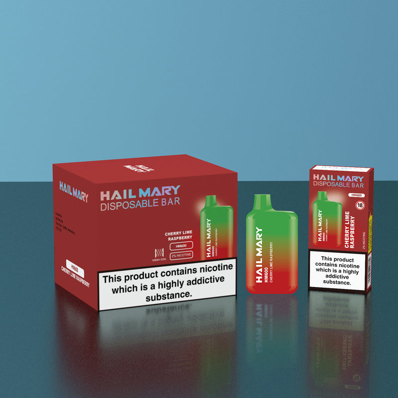 Cherry Lime Raspberry Hail Mary HM600 Disposable Vape