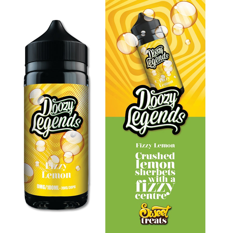 Doozy Legends Fizzy Lemon 100ml E-Liquid Shortfill