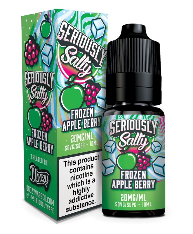 Frozen Apple Berry Nic Salt e-liquid by Seriously Salty 10ml