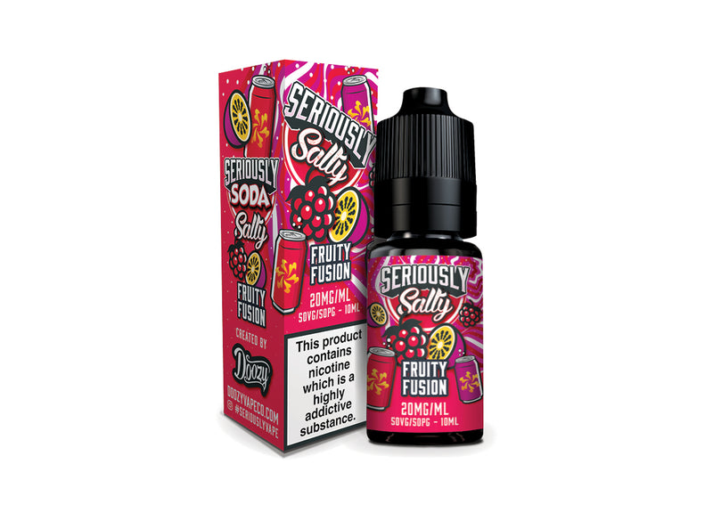 Fruity Fusion Nic Salt e-liquid 20mg by Seriously Soda 10ml