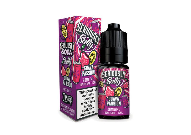 Guava Passion Nic Salt e-liquid 20mg by Seriously Soda 10ml