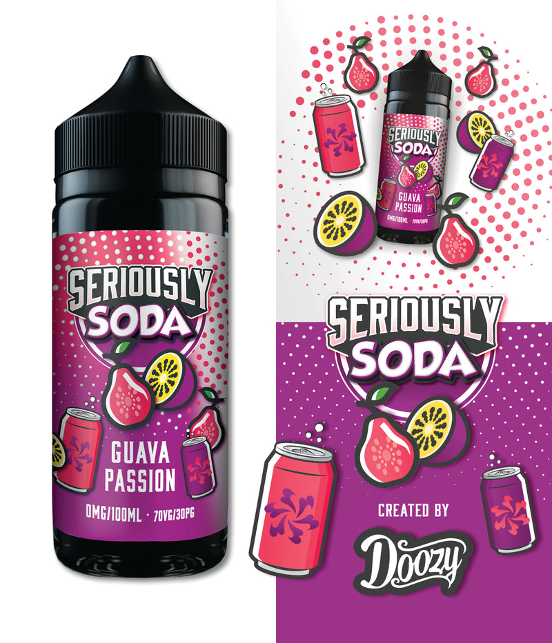 Guava Passion Shortfill e-liquid by Seriously Soda 100ml