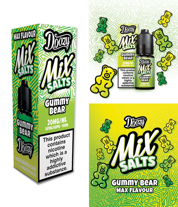 Gummy Bear Nic Salt e-liquid 20mg by Doozy Mix Salts 10ml