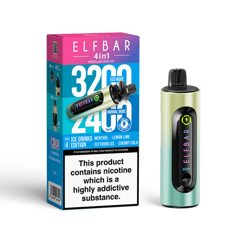 ELFBAR 4in1 Prefilled Pod Kit (UK) Ice Drinks-Edition