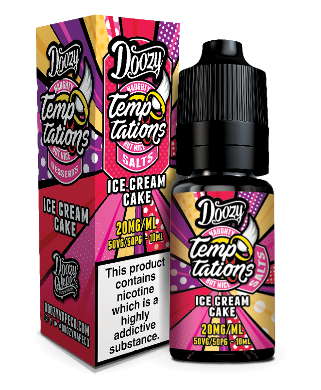 Ice Cream Cake Nic Salt e-liquid by Doozy Temptations 10ml