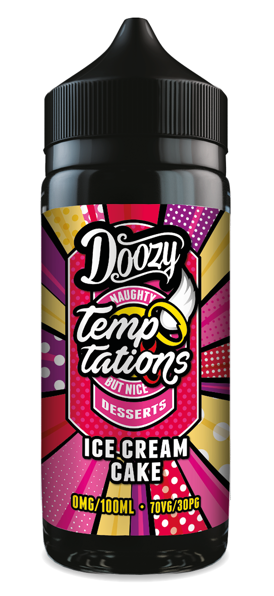 Ice Cream Cake Shortfill e-liquid by Doozy Temptations 100ml