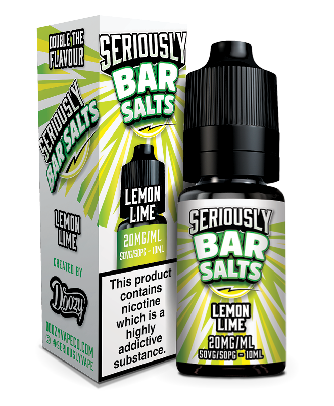 Lemon Lime Nic Salt e-liquid by Seriously Bar Salt 10ml