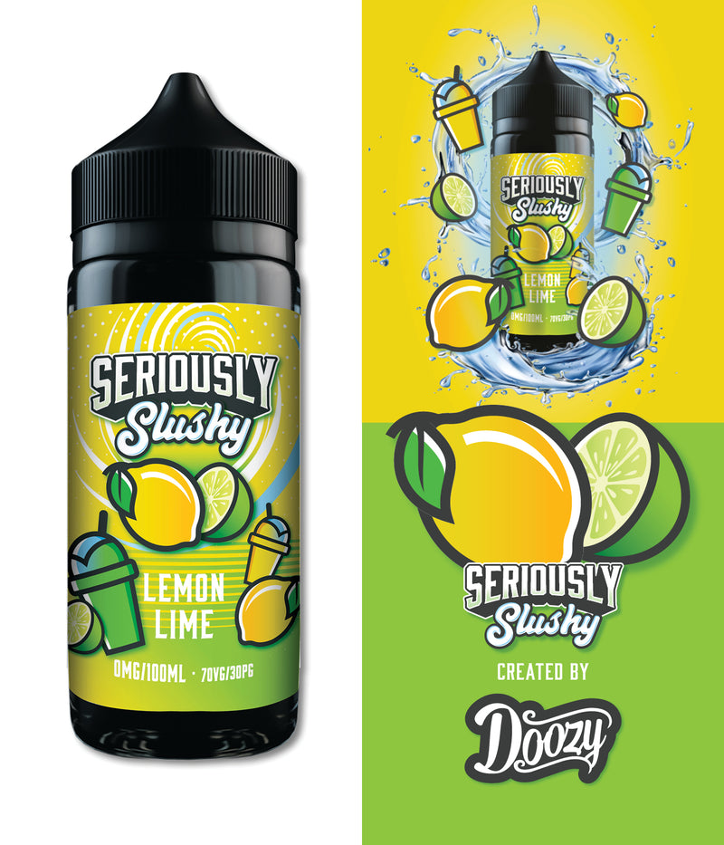 Lemon Lime Shortfill e-liquid by Seriously Slushy 100ml