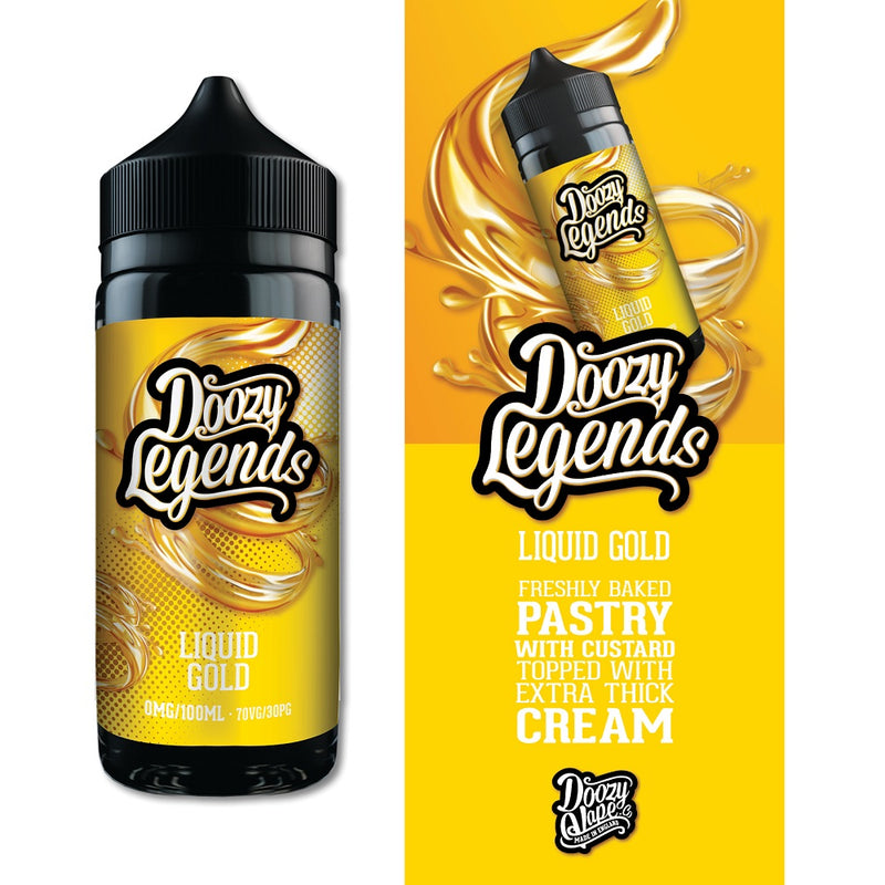 Doozy Legends Liquid Gold 100ml E-Liquid Shortfill