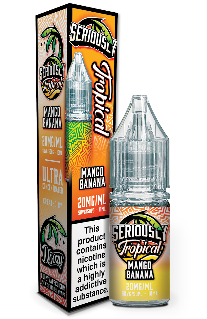 Mango Banana Nic Salt e-liquid 20mg by Seriously Tropical 10ml