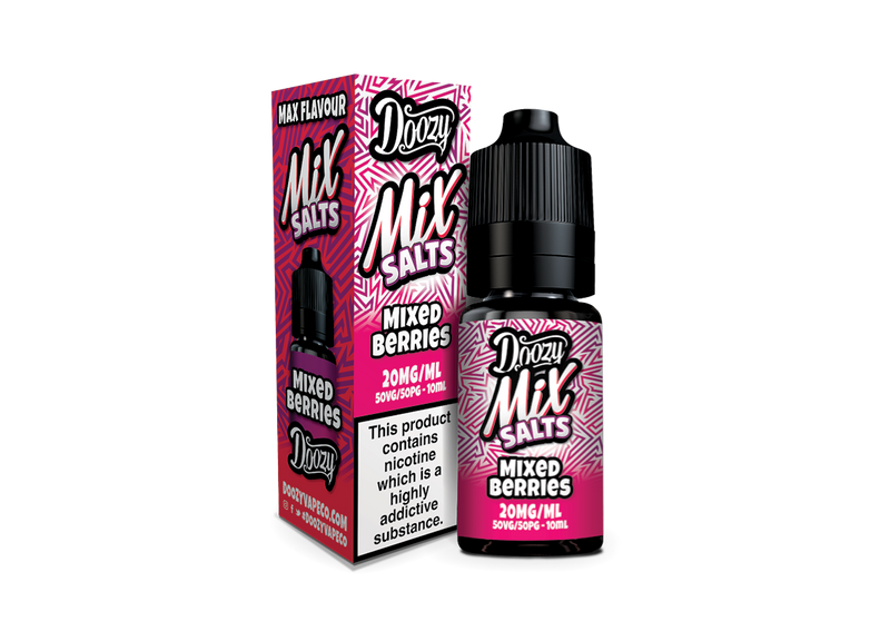 Mixed Berries Nic Salt e-liquid 20mg by Doozy Mix Salts 10ml