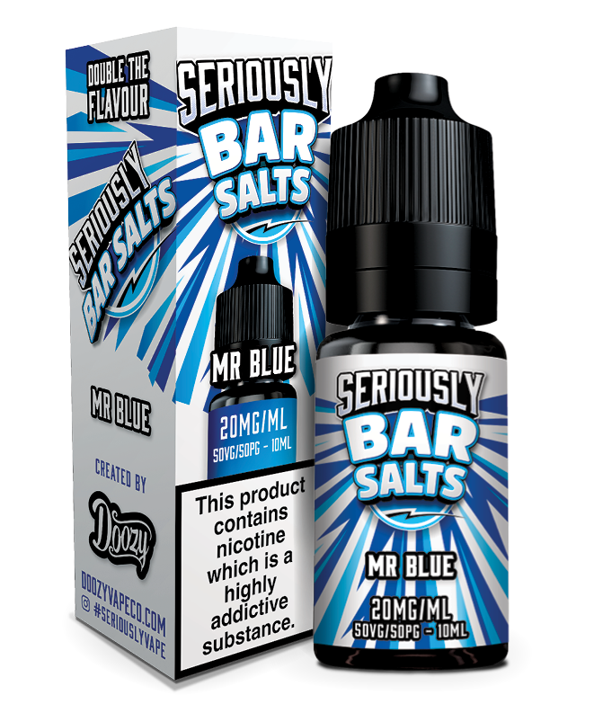 Mr Blue Nic Salt e-liquid by Seriously Bar Salt 10ml