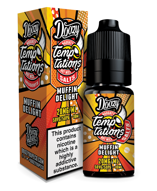 Muffin Delight Nic Salt e-liquid by Doozy Temptations 10ml