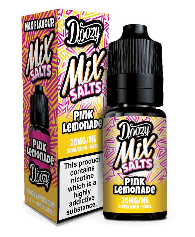 Pink Lemonade Nic Salt e-liquid 20mg by Doozy Mix Salts 10ml