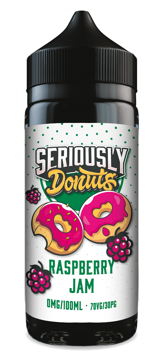 Raspberry Jam Shortfill e-liquid by Seriously Donuts 100ml