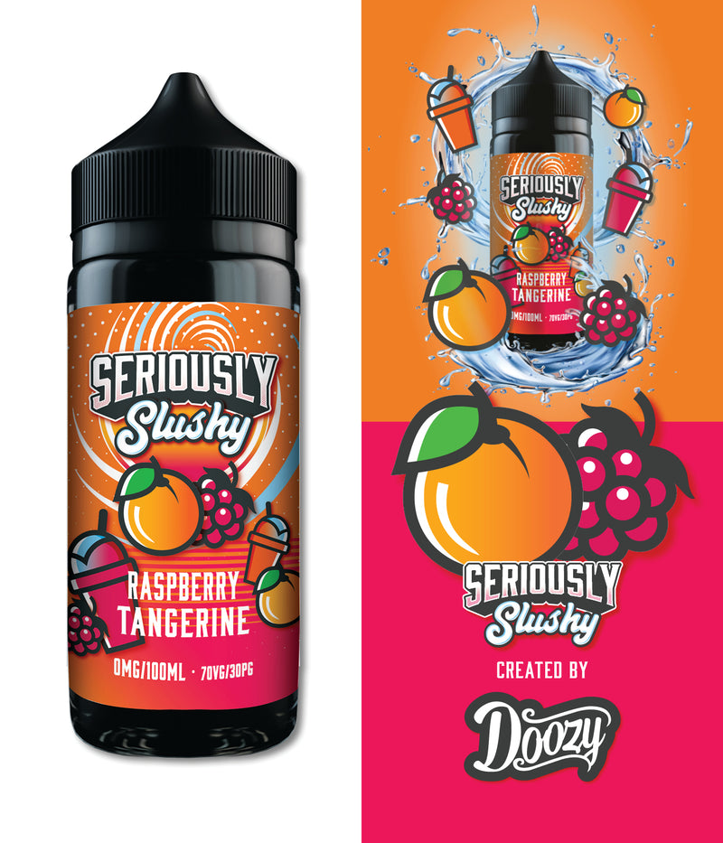 Raspberry Tangerine Shortfill e-liquid by Seriously Slushy 100ml