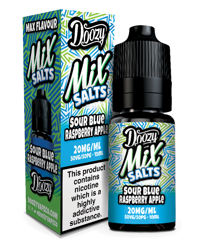 Sour Blue Raspberry Apple Nic Salt e-liquid 20mg by Doozy Mix Salts 10ml