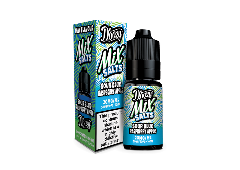 Sour Blue Raspberry Apple Nic Salt e-liquid 20mg by Doozy Mix Salts 10ml