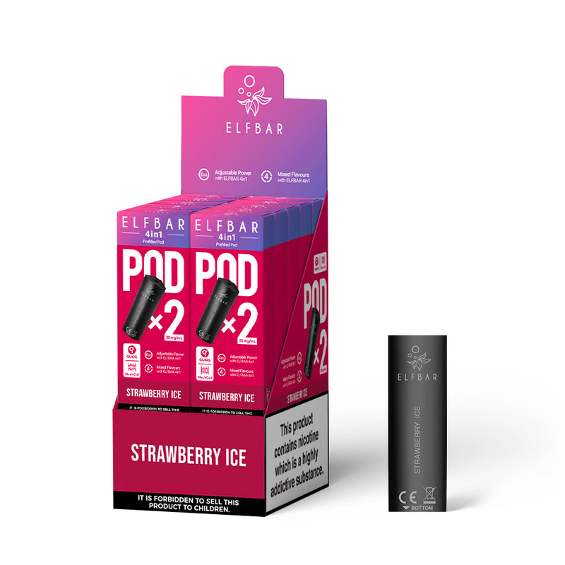 ELFBAR 4in1 Prefilled Pod (double pods pack) Strawberry Ice