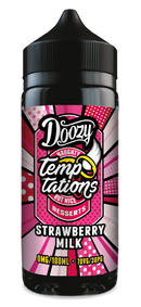 Strawberry Milk Shortfill e-liquid by Doozy Temptations 100ml