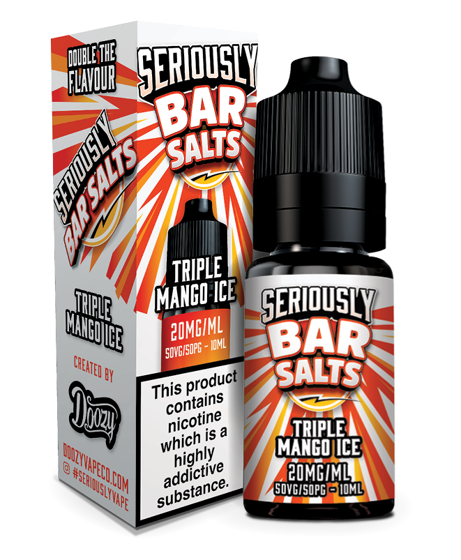 Triple Mango Ice Nic Salt e-liquid by Seriously Bar Salt 10ml