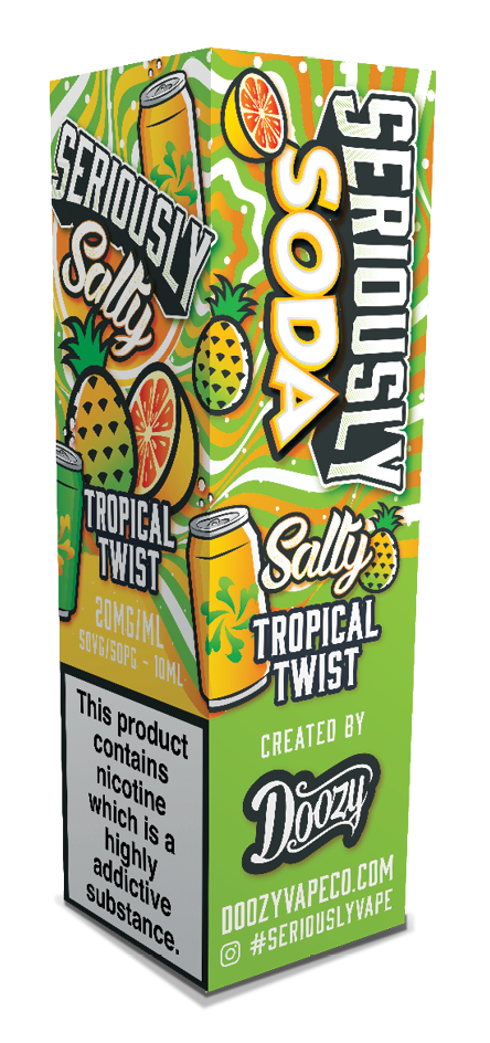 Tropical Twist Nic Salt e-liquid 20mg by Seriously Soda 10ml