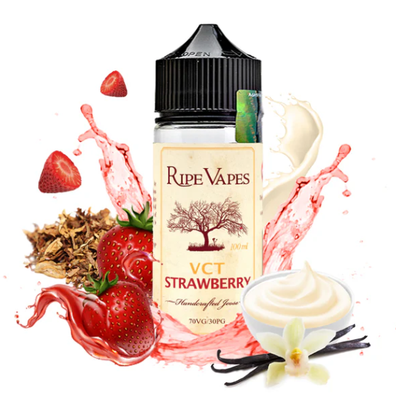 VCT Strawberry Ripe Vapes 100ml Shortfill