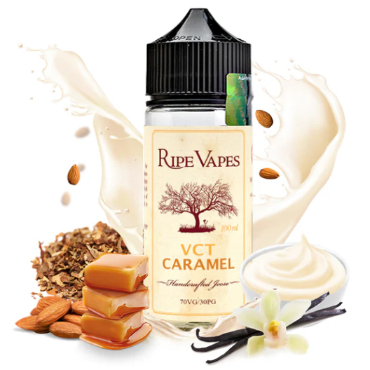 VCT Caramel Ripe Vapes 100ml Shortfill