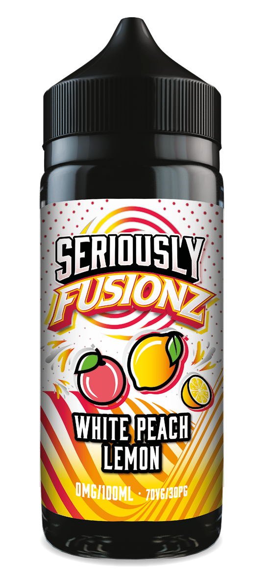 White Peach Lemon Shortfill e-liquid by Seriously Fusionz 100ml