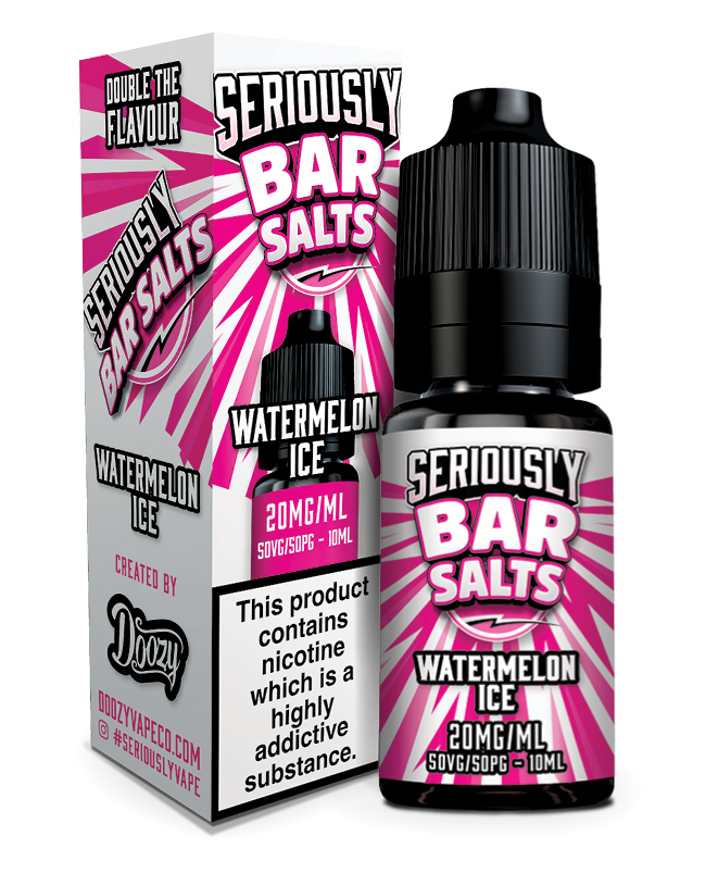 Watermelon Ice Nic Salt e-liquid by Seriously Bar Salt 10ml