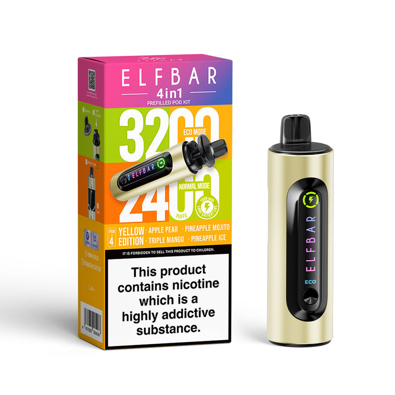 ELFBAR 4in1 Prefilled Pod Kit (UK) Yellow-Edition