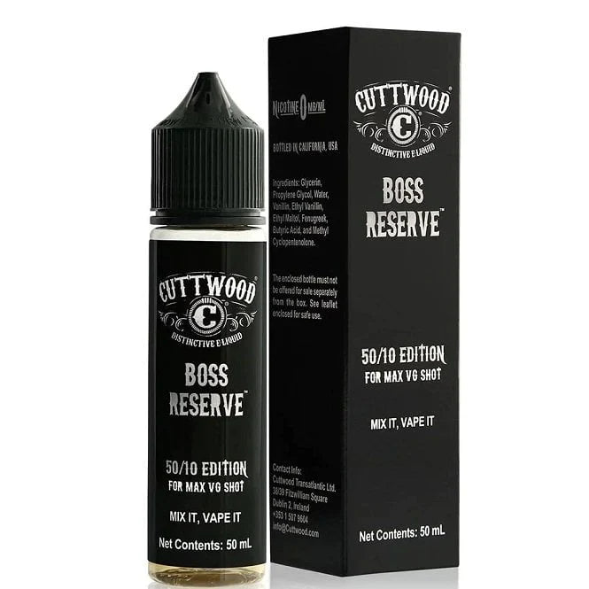 Cuttwood 50ml Shortfill Boss Reserve