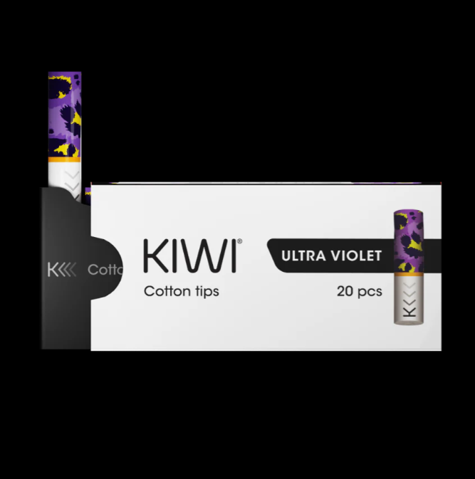 Kiwi Cotton Tips - Pack of 20 (Ultra Violet)