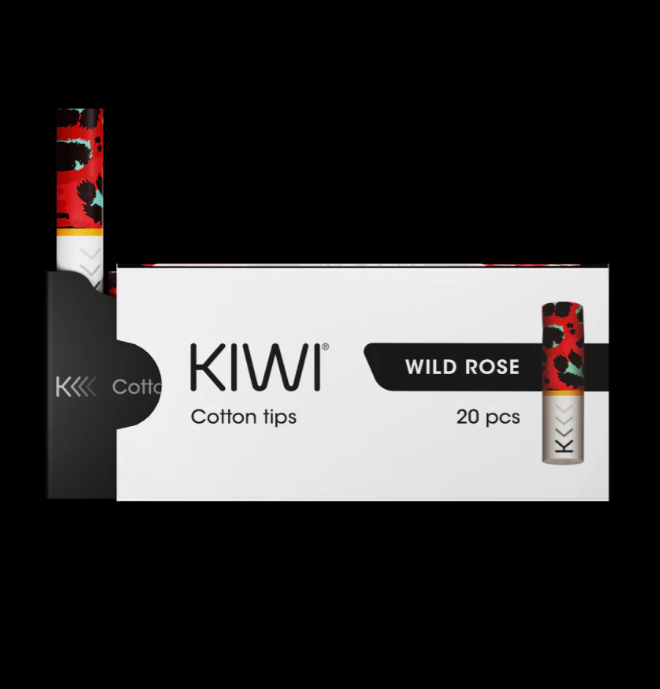 Kiwi Cotton Tips - Pack of 20 (Wild Rose)