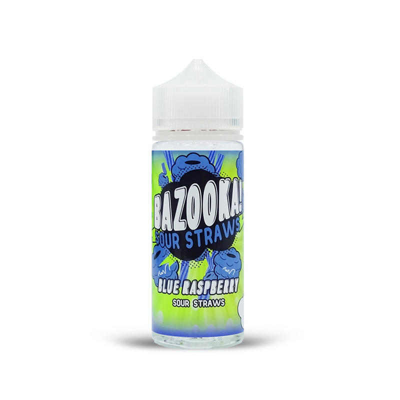 Bazooka! Sour Straws Blue Raspberry 100ml Shortfill