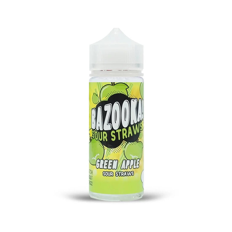 Bazooka! Sour Straws Green Apple 100ml Shortfill