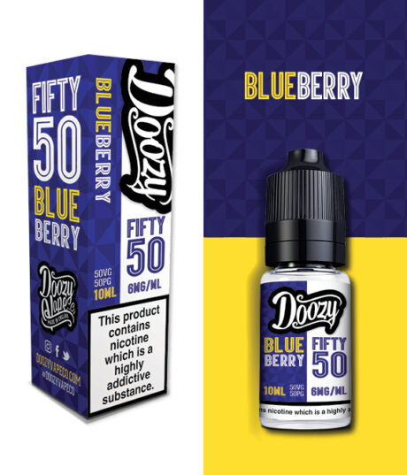 Doozy Blueberry Fifty 50 e-liquid 50 VG 50 PG Ratio