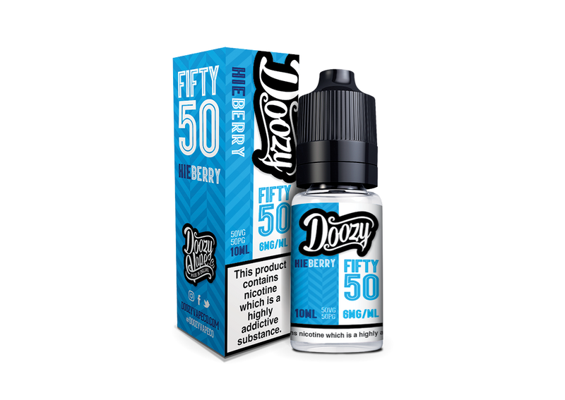 Doozy Hieberry Fifty 50 e-liquid 50 VG 50 PG Ratio